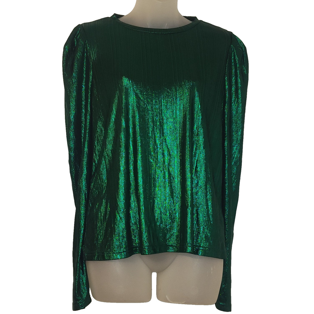 Shein Women’s Green Long Sleeve Top Size Large BG17